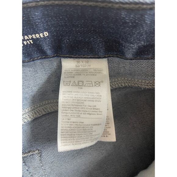 Banana Republic Travel Jean 36x32 Blue Slim Fit Stretch Denim 5 Pocket Mens - Picture 6 of 8